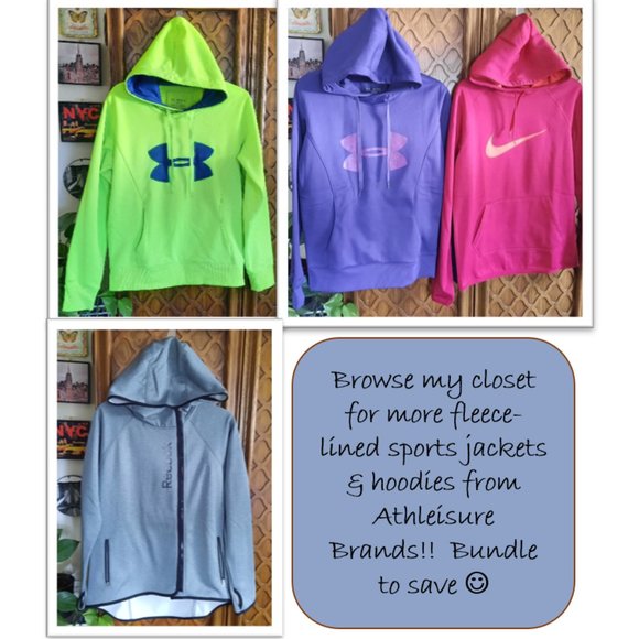 Reebok Tech Fleece Oversized Full Zip Hooded Jacket NWOT! -  Size S - Picture 15 of 16